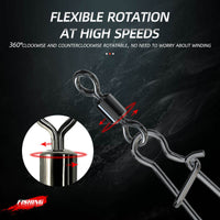 Premium Fishing Snap Swivels - High-Carbon Steel Connectors