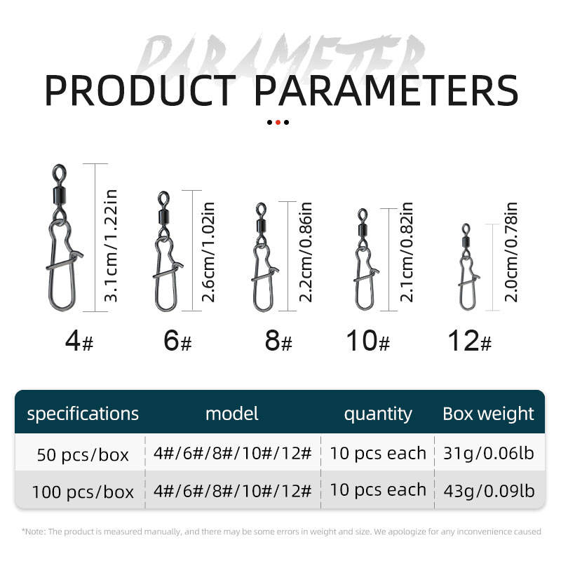 Premium Fishing Snap Swivels - High-Carbon Steel Connectors